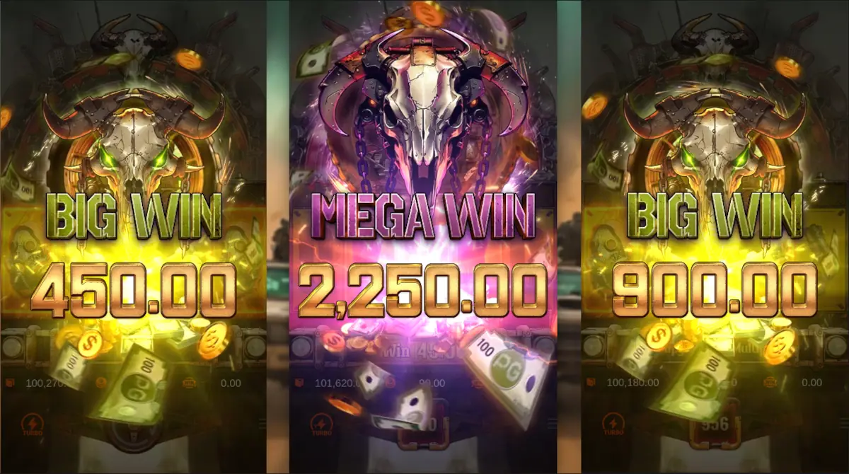 Slot Doomsday Rampage em ação